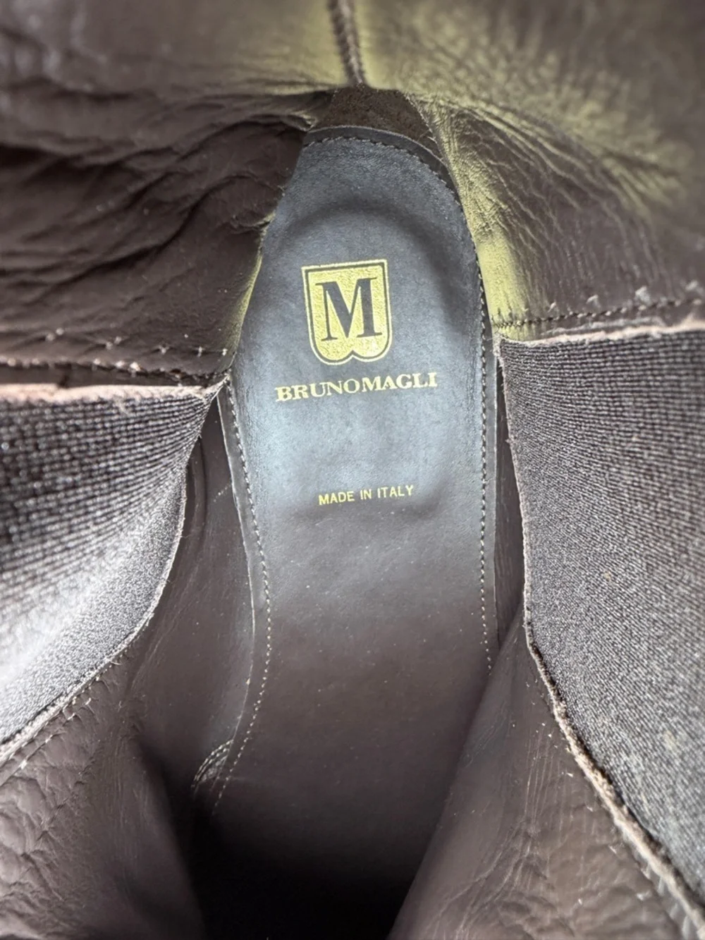 Bruno Magli Ponzi Mens Size 13 M Italian Calfskin Leather Chelsea Boots - New
